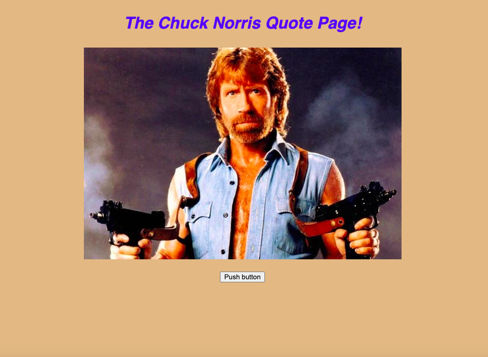 Chuck Norris Speaks home page