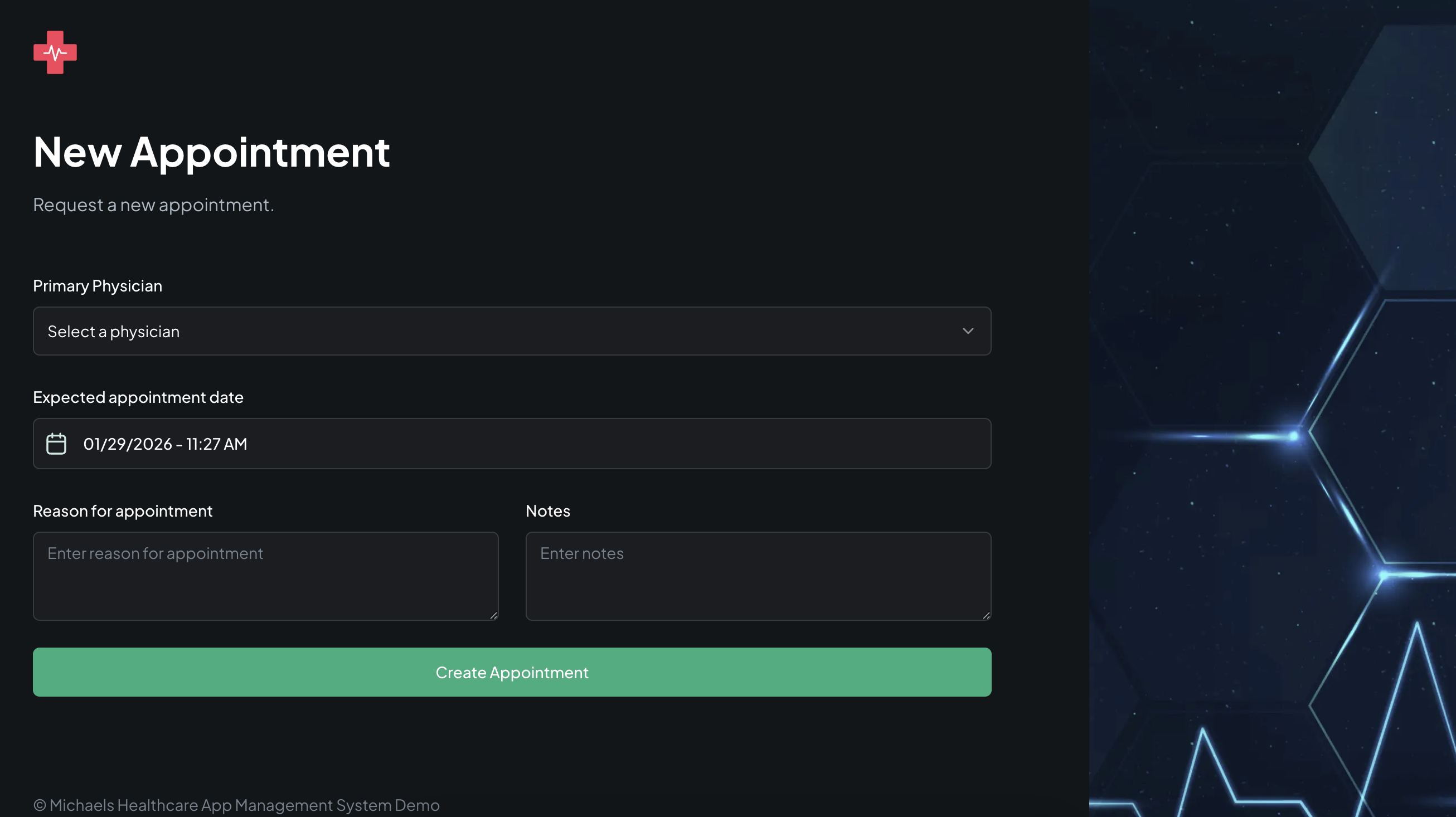 Create a new appointment